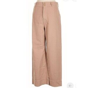 Apiece Apart New York Women's Beige Merida Cotton Wide Leg Pants 8